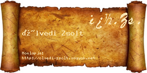 Ölvedi Zsolt névjegykártya